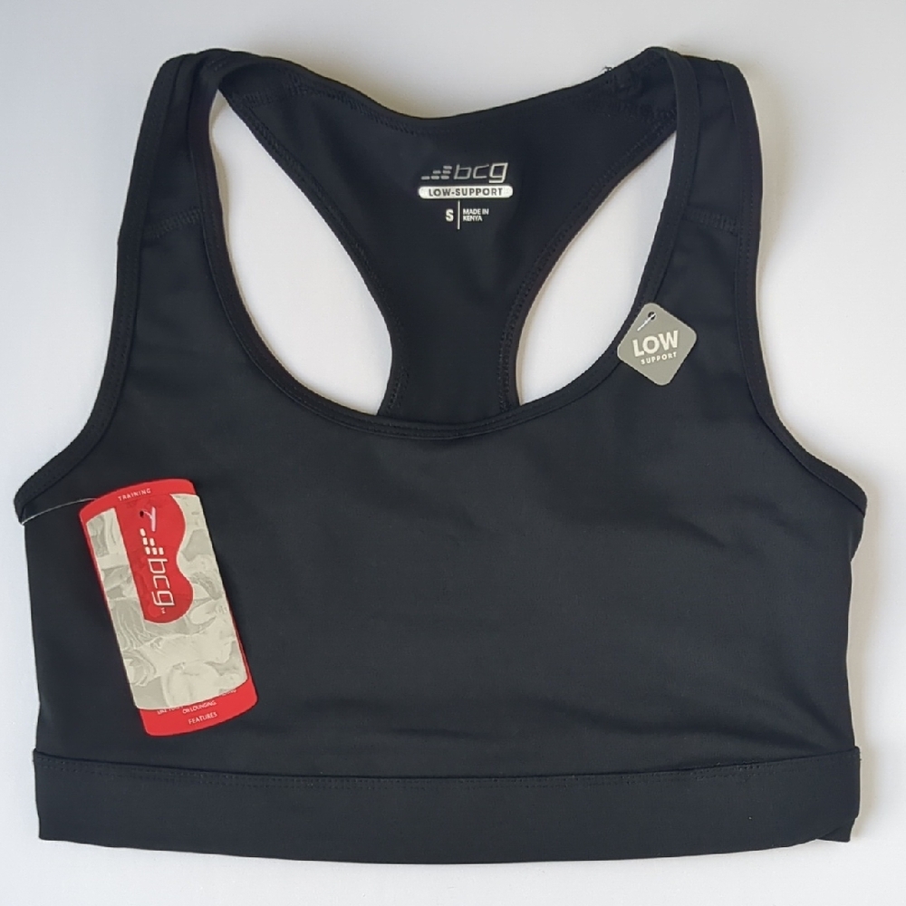 BCG Women's Low Support Black Sports Bra